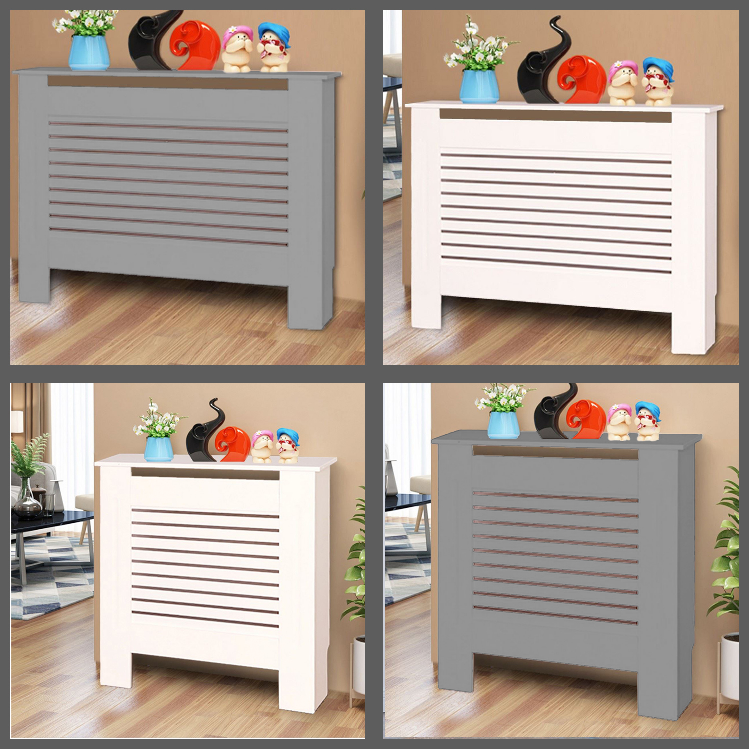 Radiator Cover Wood Grill Cabinet Furniture Small Medium Cosmobuy